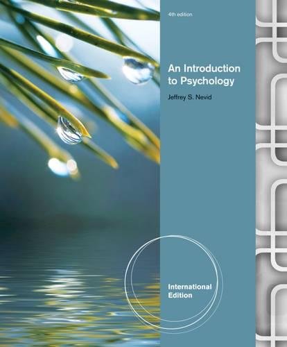 INTRODUCTION TO PSYCHOLOGY, 4TH EDN