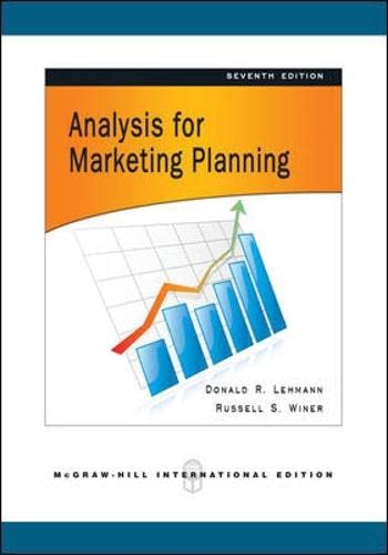 ANALYSIS FOR MARKETING PLANNING 7ED (IE) (Paperback 2008)