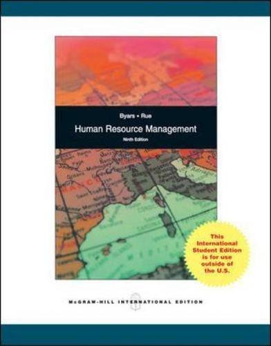 HUMAN RESOURCE MANAGEMENT 9ED (IE) (Paperback 2008)