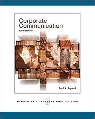 CORPORATE COMMUNITCATION, 4E (IE) (Paperback 2006)