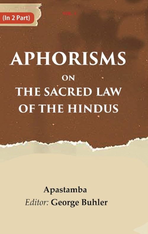 Aphorisms on the Sacred Law of the Hindus VOL. 1 - Hardcover