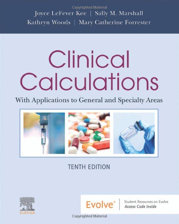 CLINICAL CALCULATIONS WITH APPLICATIONS TO GENERAL AND SPECIALTY AREAS WITH ACCESS CODE 10ED (Paperback)