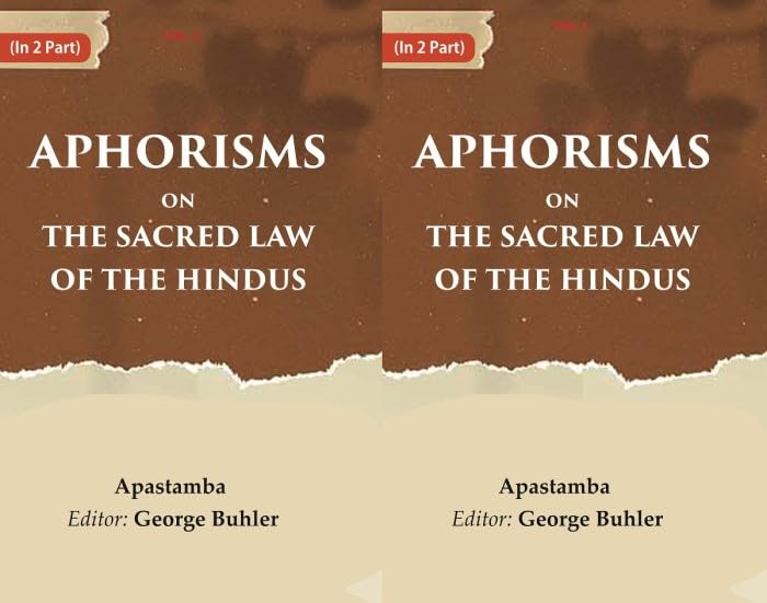 Aphorisms on the Sacred Law of the Hindus 2 VOLS. SET - Hardcover