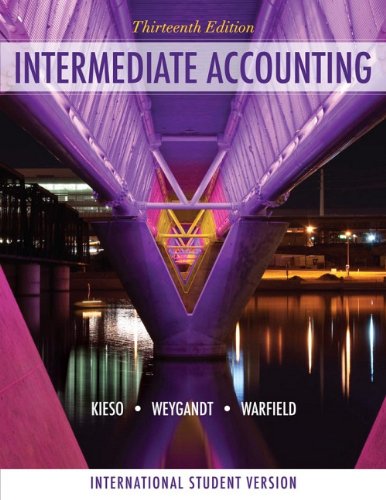INTERMEDIATE ACCOUNTING, 13TH EDITION