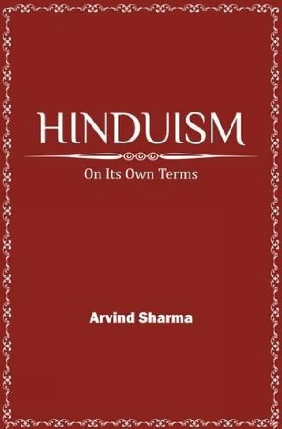 Hinduism on its Own Terms -Hardcover