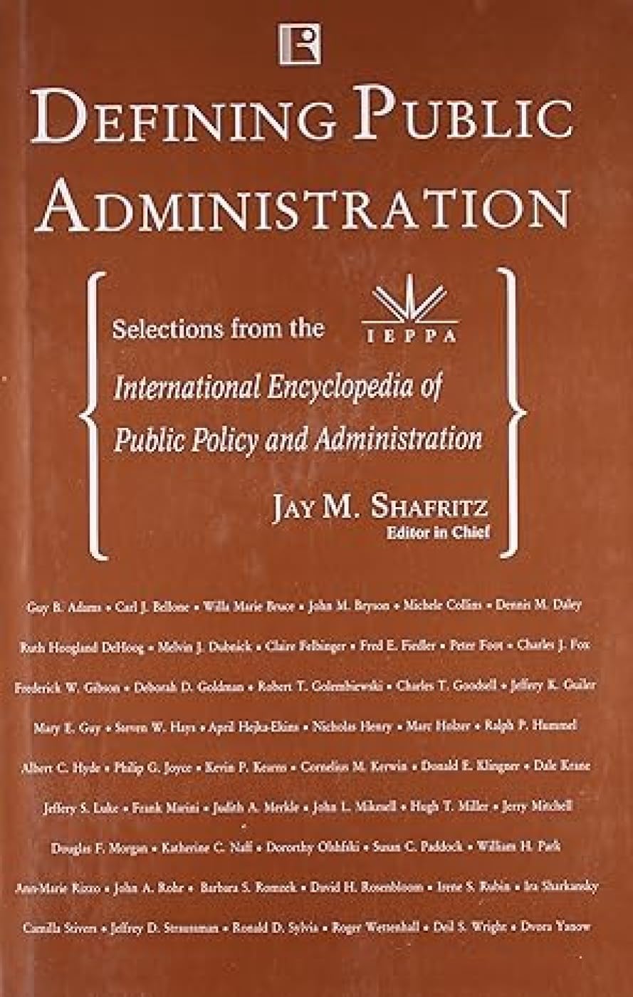 Defining Public Administration -Hardcover