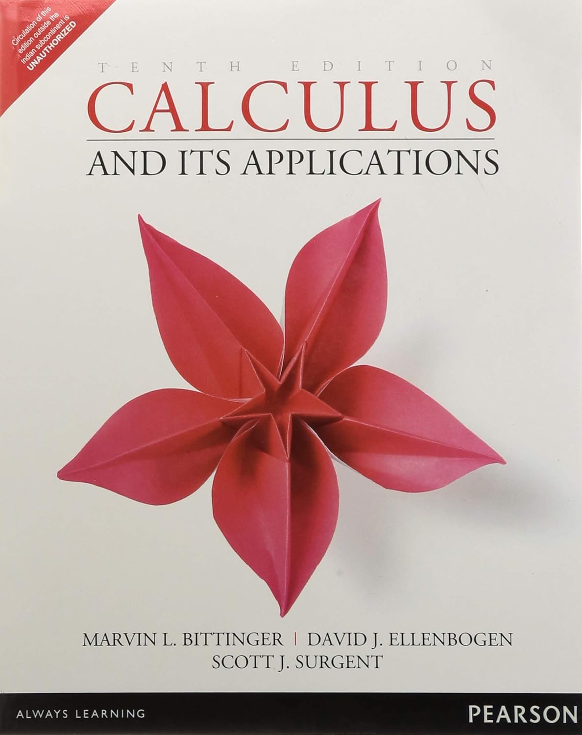 Calculus and its Applications 10th Edn