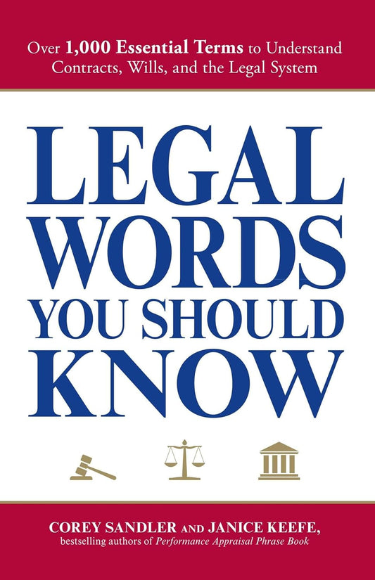 LEGAL WORDS YOU SHOULD KNOW, COREY SANDLER