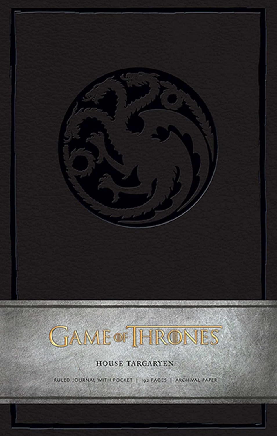 GAME OF THRONES: HOUSE TARGARYEN HARDCOVER RULED JOURNAL, HBO