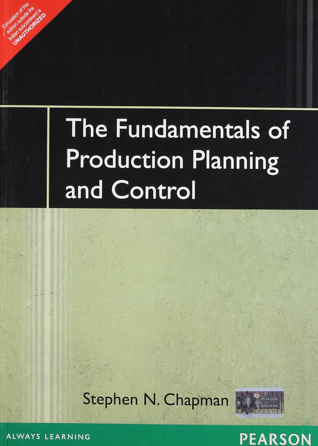 FUNDAMENTAL OF PRODUCTION PLANING CONTROL