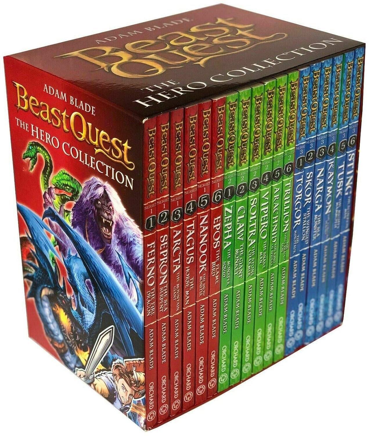 Beast Quest (Series 1, 2 And 3) 18 Books Set Collection