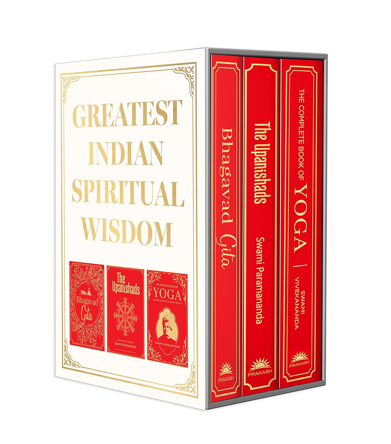 Greatest Indian Spiritual Wisdom : Boxed Set (Bhagvad Gita, The Upanishads, The Complete Book of Yoga)