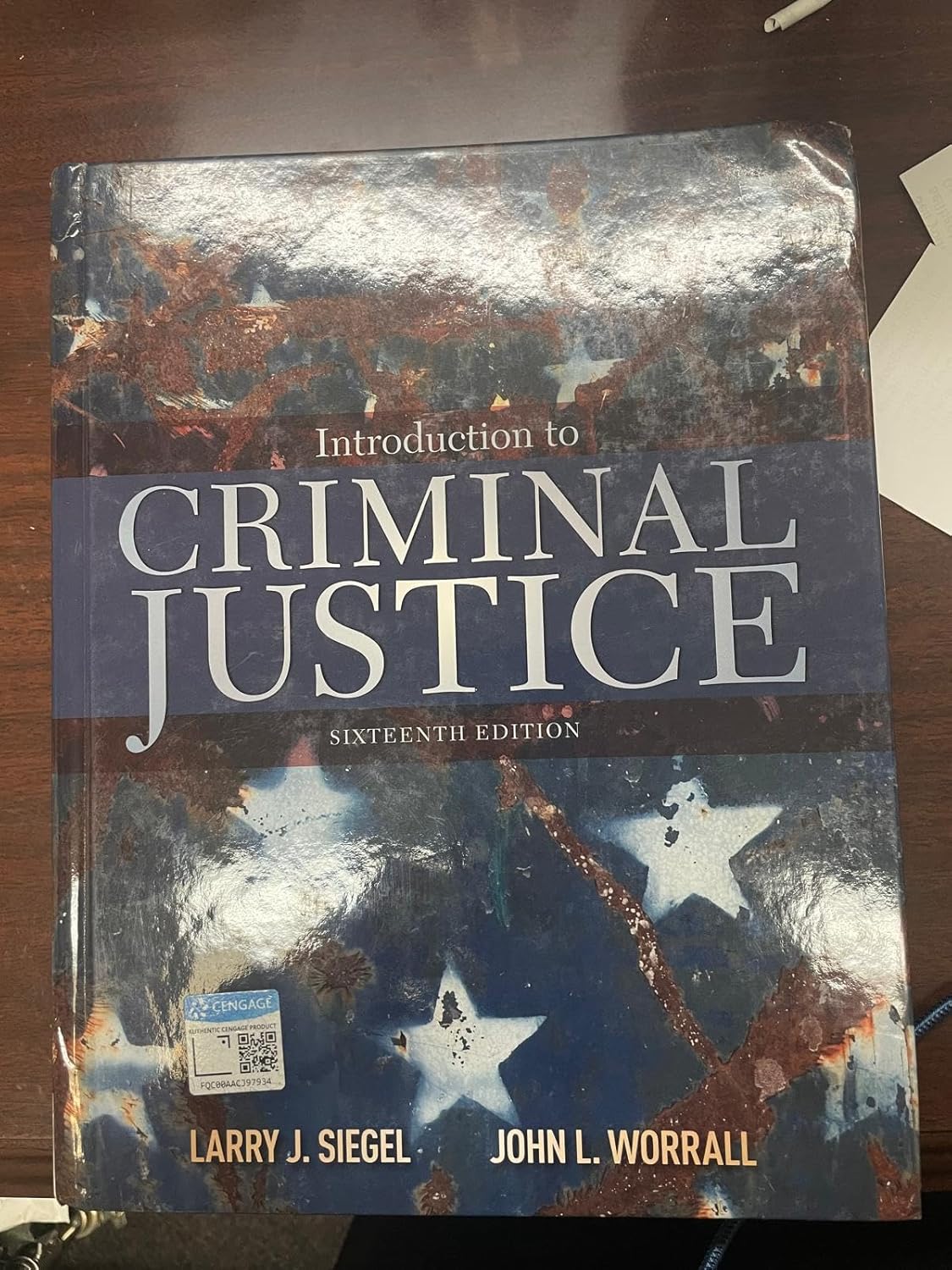 INTRODUCTION TO CRIMINAL JUSTICE