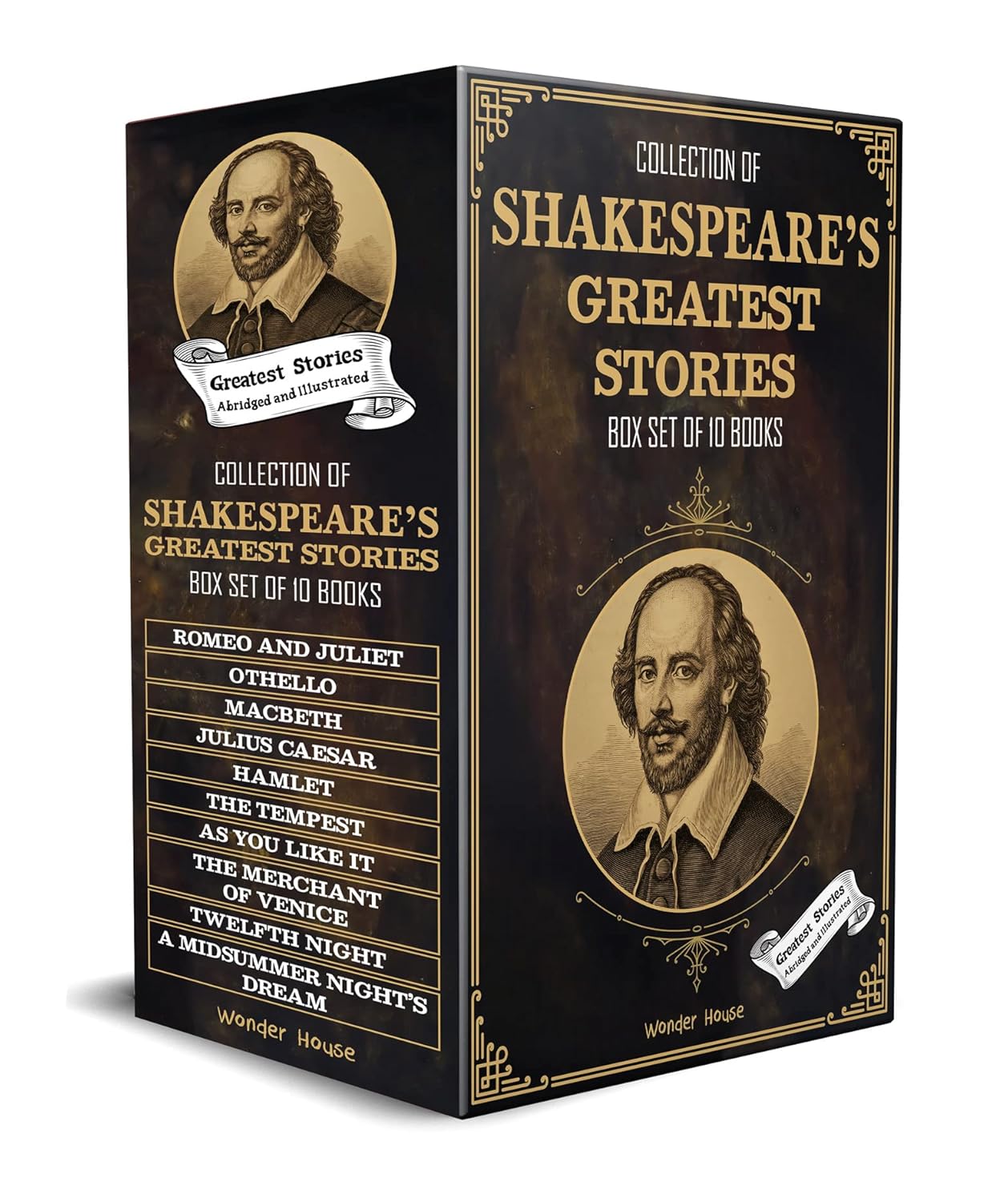 Collection of Shakespeare's Greatest Stories (Box Set of 10 Books) For Children