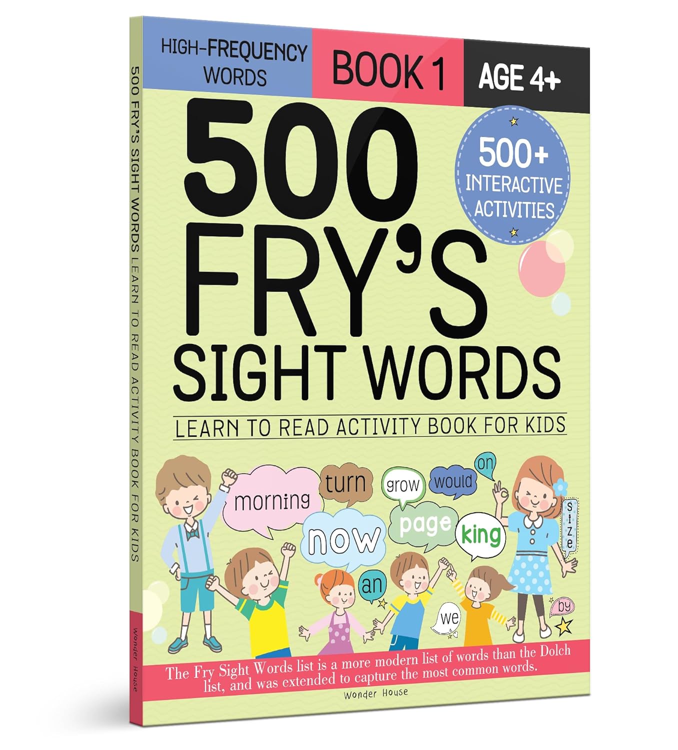 500 Fry’s Sight Words: Learn to Read Activity Book for Kids - Book -1