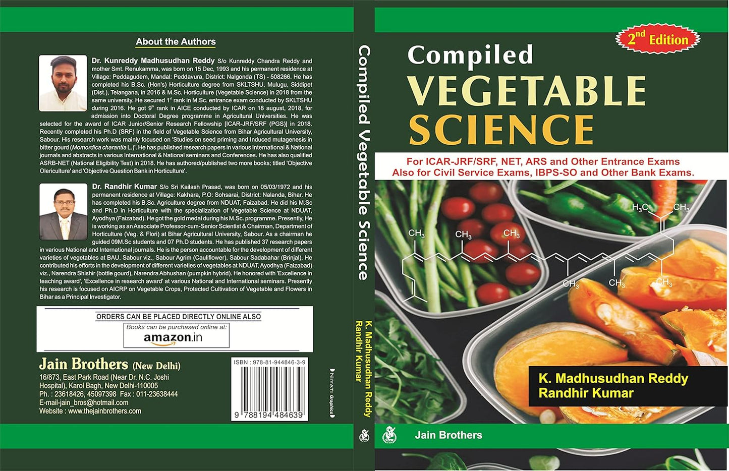Compiled Vegetable Science: For ICAR JRF SRF NET ARS and Other Entrance Exams also for Civil Service Exams IBPS-SO and Other Bank Exams (PB)