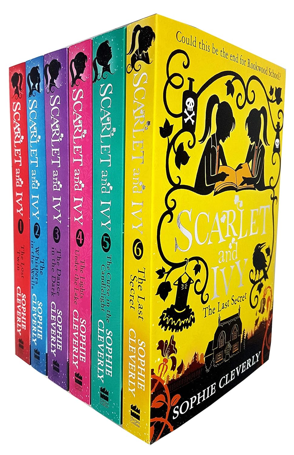 Scarlet and Ivy Series 6 Books Collection Set by Sophie Cleverly (The Lost Twin,The Whispers in the Walls,The Dance in the Dark,The Lights Under the Lake,The Curse in the Candlelight,The Last Secret)