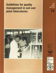 Guidelines for Quality Management in Soils and Plant Laboratories