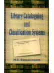Library Cataloguing and Classification Systems  - Hardcover