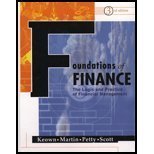 FOUNDATIONS OF FINANCE : THE LOGIC AND PRACTICE OF FINANCIAL MANAGEMENT 3ED (Hardcover)