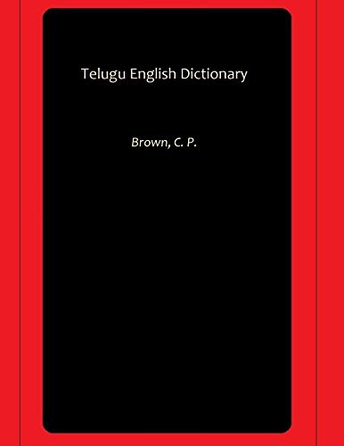 Dictionary Telugu-English - PB