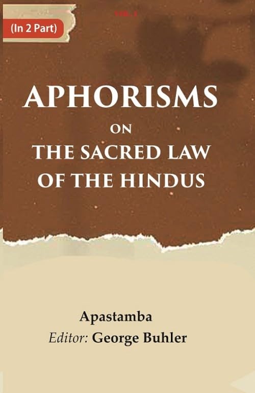 Aphorisms on the Sacred Law of the Hindus VOL. 2 - Hardcover