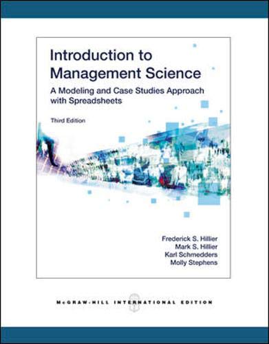 INTRODUCTION TO MANAGEMENT SCIENCE 3ED (IE) (Paperback)