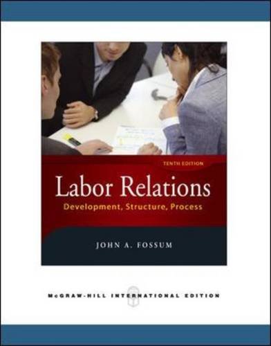 LABOR RELATIONS 10ED (IE) (Paperback 2009)