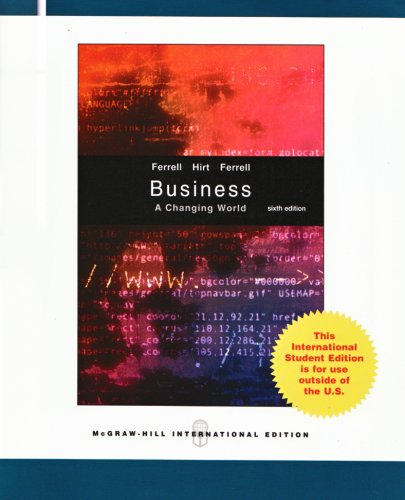 BUSINESS A CHANGING WORLD 6ED (IE) (Paperback 2007)