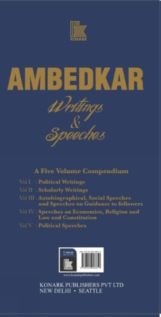 AMBEDKAR: Writings & Speeches (A Five Volume Compendium)