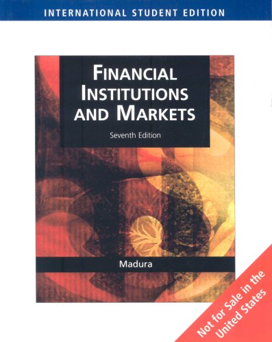 FINANCIAL INSTITUTIONS AND MARKET 7ED ISE (Paperback)