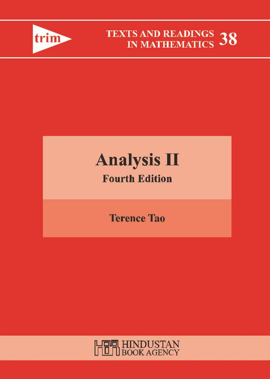 ANALYSIS II, 4TH EDITION