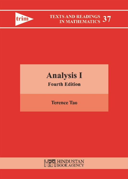 ANALYSIS I, 4TH EDITION