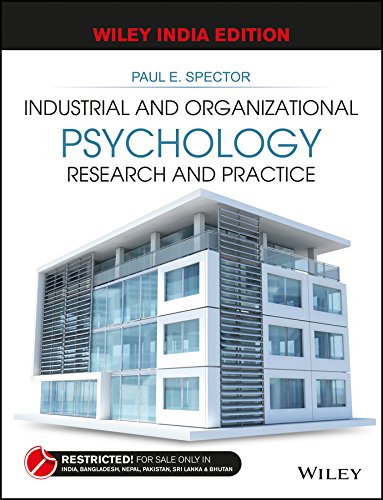 Industrial and Organizational Psychology
