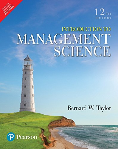 INTRODUCTION TO MANAGEMENT SCIENCE