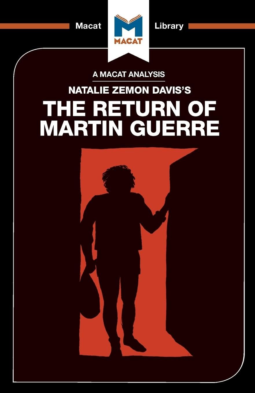 AN ANALYSIS OF NATALIE ZEMEON DEVIS'S: THE RETURN OF MARTIN GUERRE
