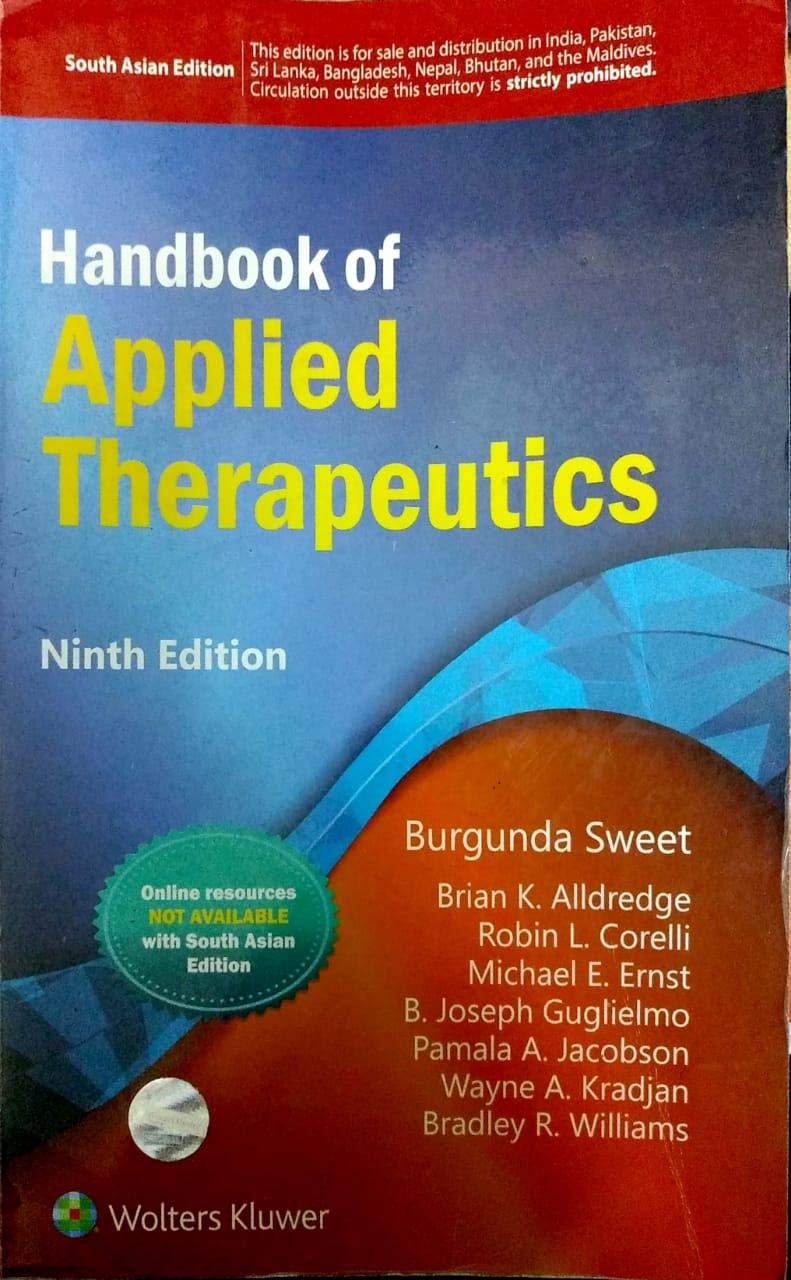 Handbook of applied Therapeutics, 9/e