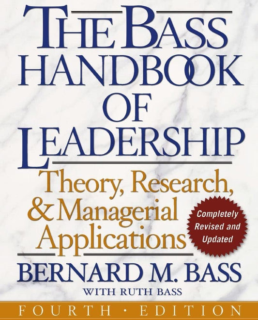 BASS HANDBOOK OF LEADERSHIP, BASS BERNARD M.