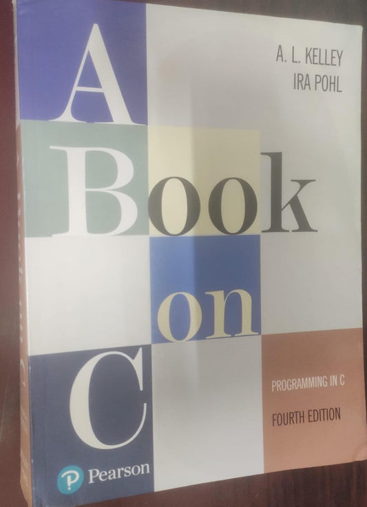 BOOK ON C PROGRAMMIN IN C, 4TH EDN