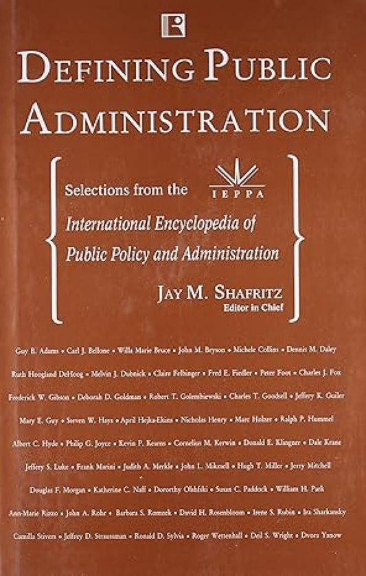 Defining Public Administration -Hardcover