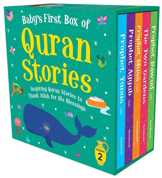 Goodword Baby's First Box Of Quran Stories - (A Set Of Five Board Books) Board book Vol 2