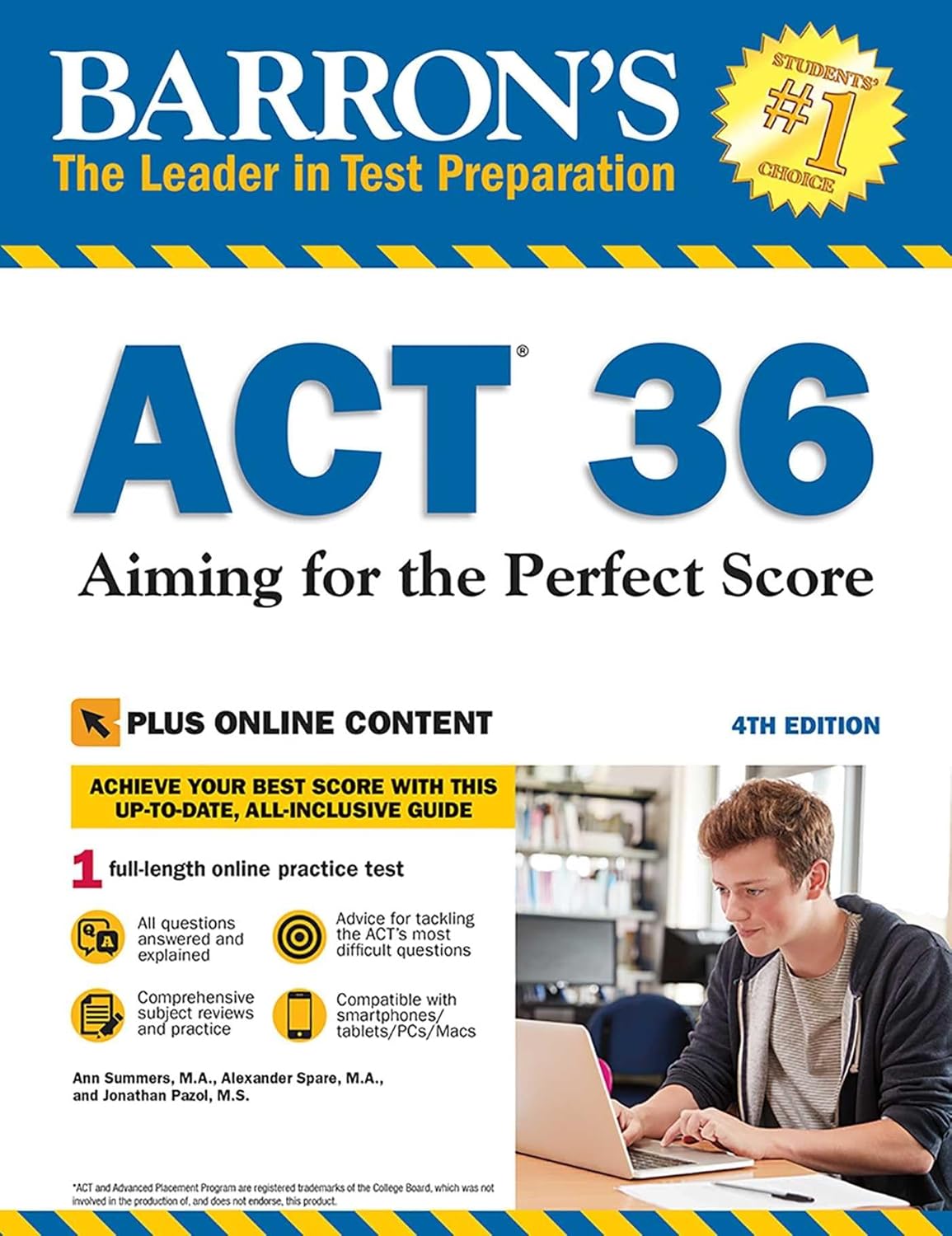 BARRON'S ACT 36 WITH ONLINE TEST, ANN SUMMERS
