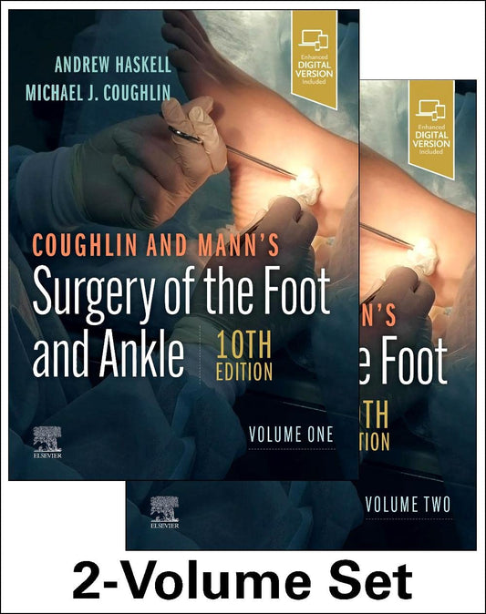 COUGHLIN AND MANN'S SURGERY OF THE FOOT AND ANKLE WITH ACCESS CODE 2 VOL SET 10ED (Hardcover 2023)