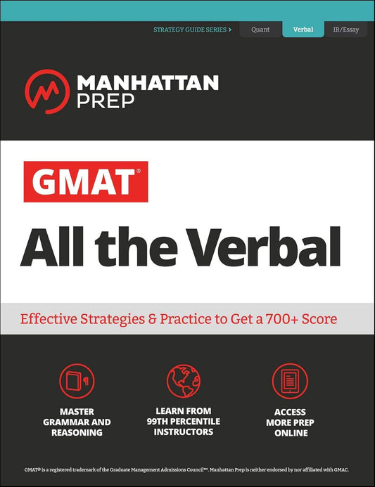 GMAT ALL THE VERBAL, MANHATTAN PREP