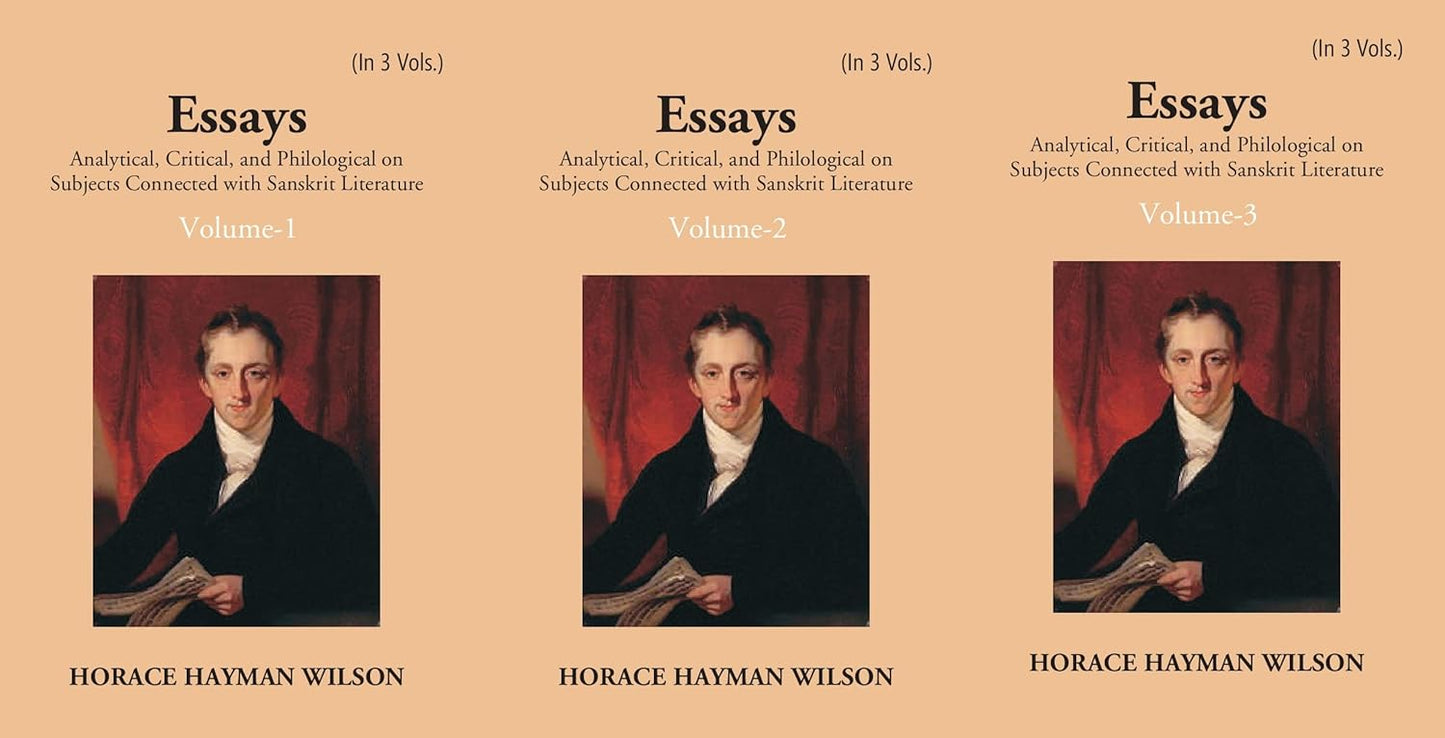 Essays Analytical, Critical And Philological On Subjects Connected With Sanskrit Literature - HARDCOVER , 3 VOL SET