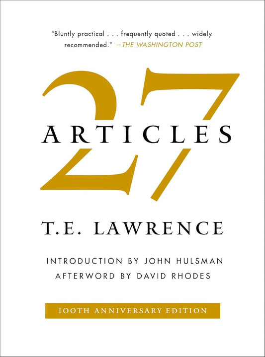 27 ARTICLES, T. E. LAWRENCE