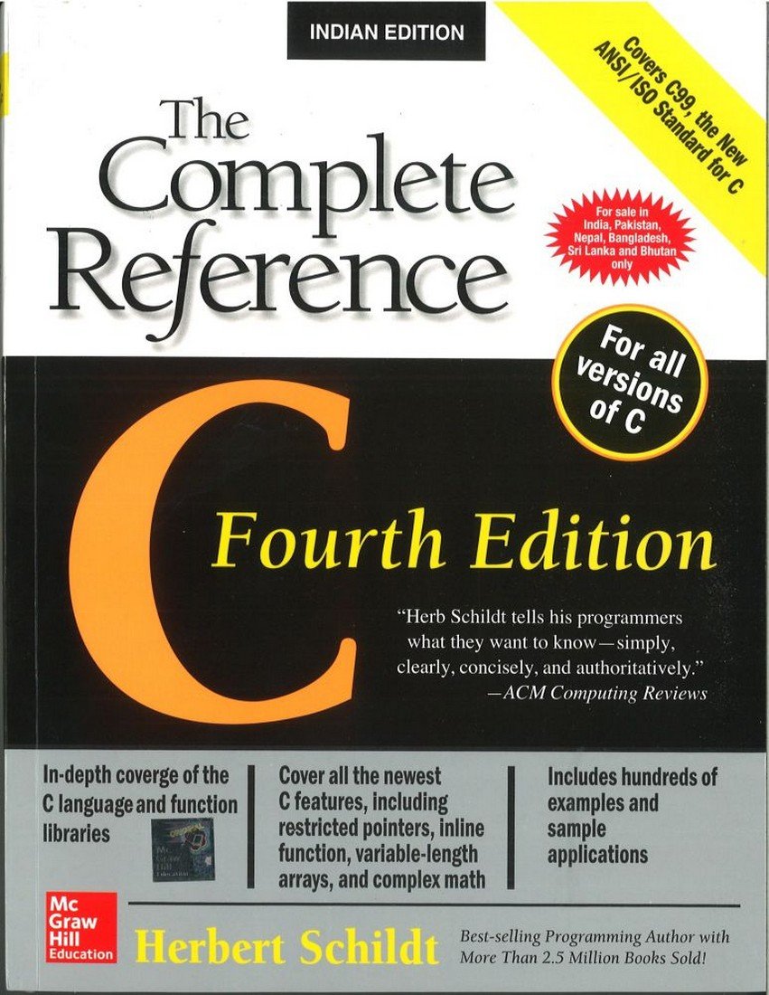 C: THE COMPLETE REFERENCE, 4TH EDN