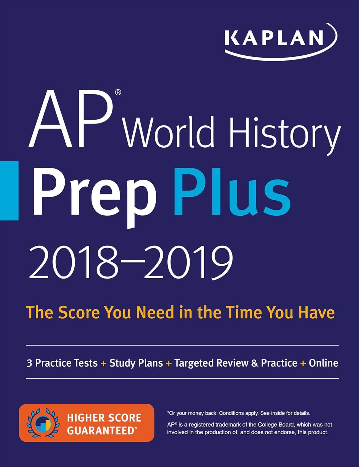AP WORLD HISTORY PREP PLUS 2018-2019, KAPLAN TEST PREP