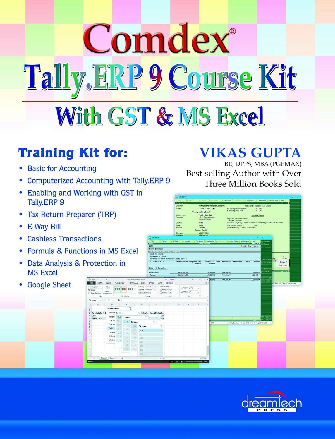 Comdex Tally.ERP 9 Course Kit with GST and MS Excel