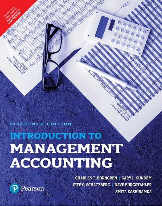 INTRODUCTION TO MANAGEMENT ACCOUNTING
